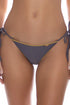 Luli Fama Luli Chic Seamless Wavy Ruched Back Brazilian Tie Side Bottom